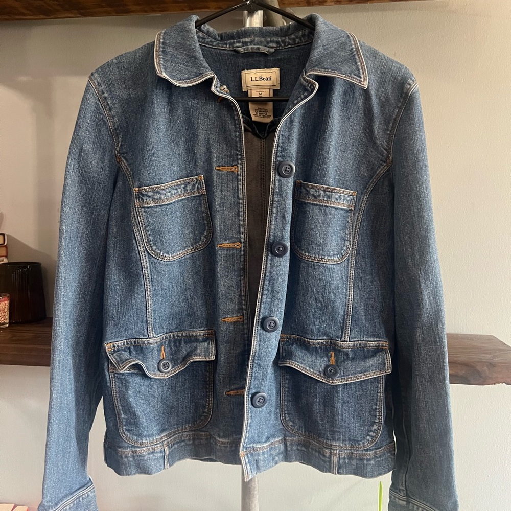 L.L. Bean Woman’s Chore Denim Jacket soft Jean